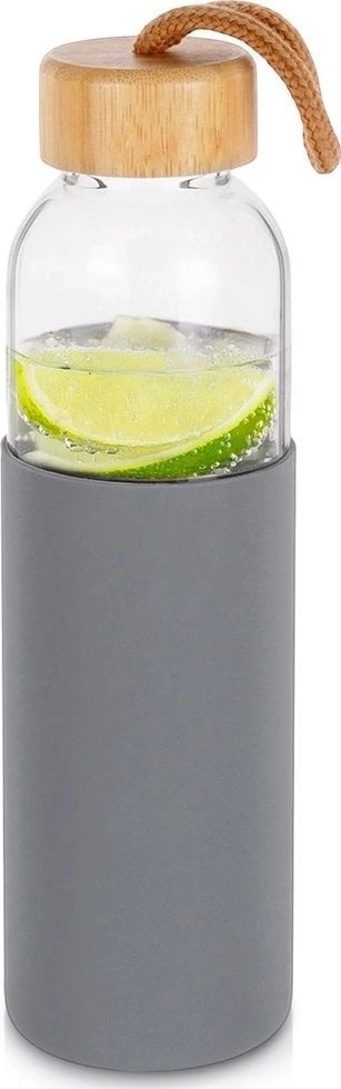 Butelka na wodę szklana z silikonowym pokrowcem 500 ml