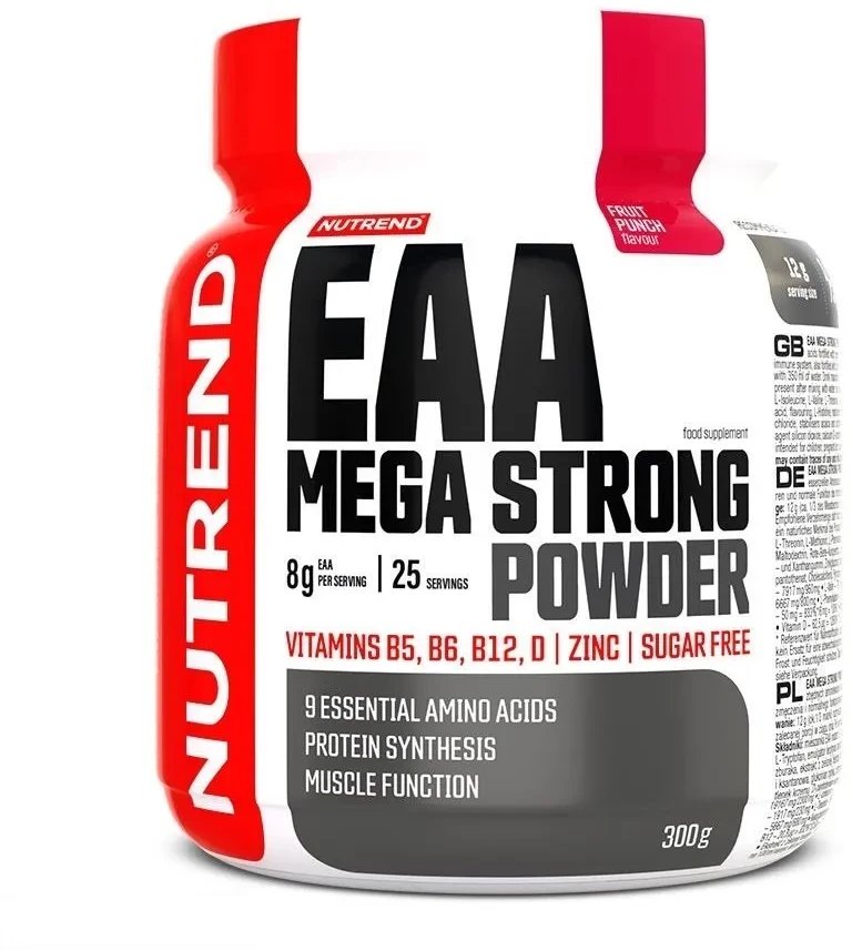 Nutrend - Aminokwasy, EAA Mega Strong Powder, Fruit Punch, Proszek 300g