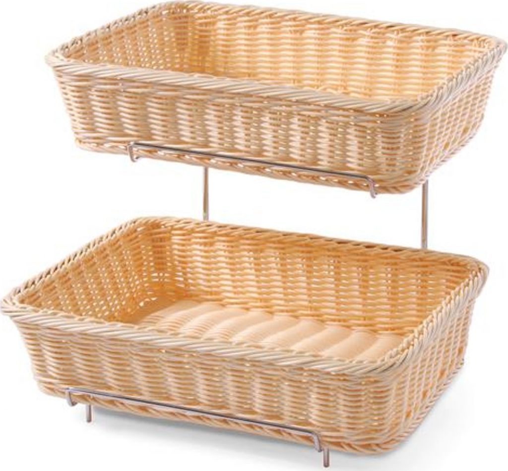 Hendi Koszyki do pieczywa piętrowe z polirattanu ze stelażem - Hendi 561201 Koszyki do pieczywa piętrowe z polirattanu ze stelażem - Hendi 561201