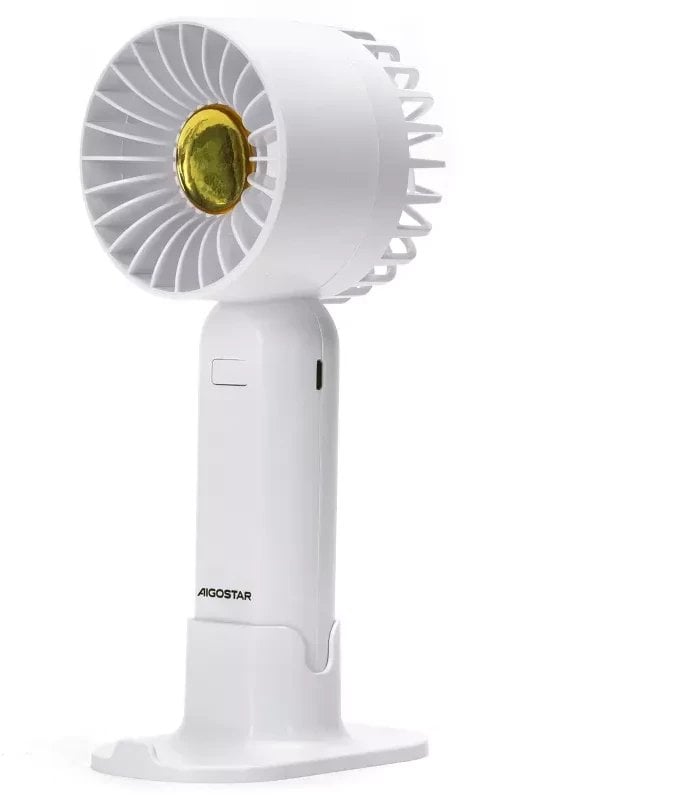 Mini wentylator ręczny 2,7 cala 7 łopatek 3 prędkości 500mAh 5V/USB