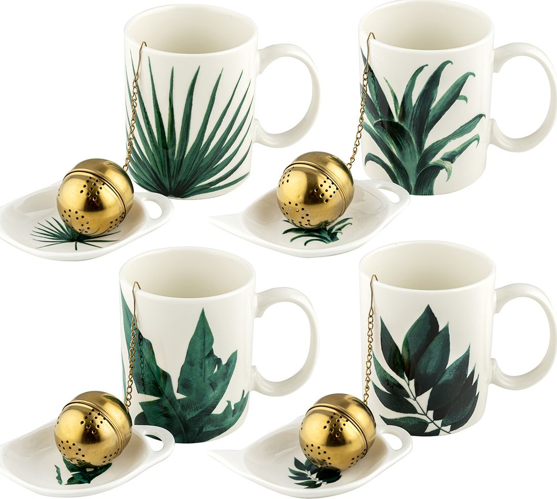 Florina Kubek do ziół z podstawką i zaparzaczem Florina Tropic 350 ml