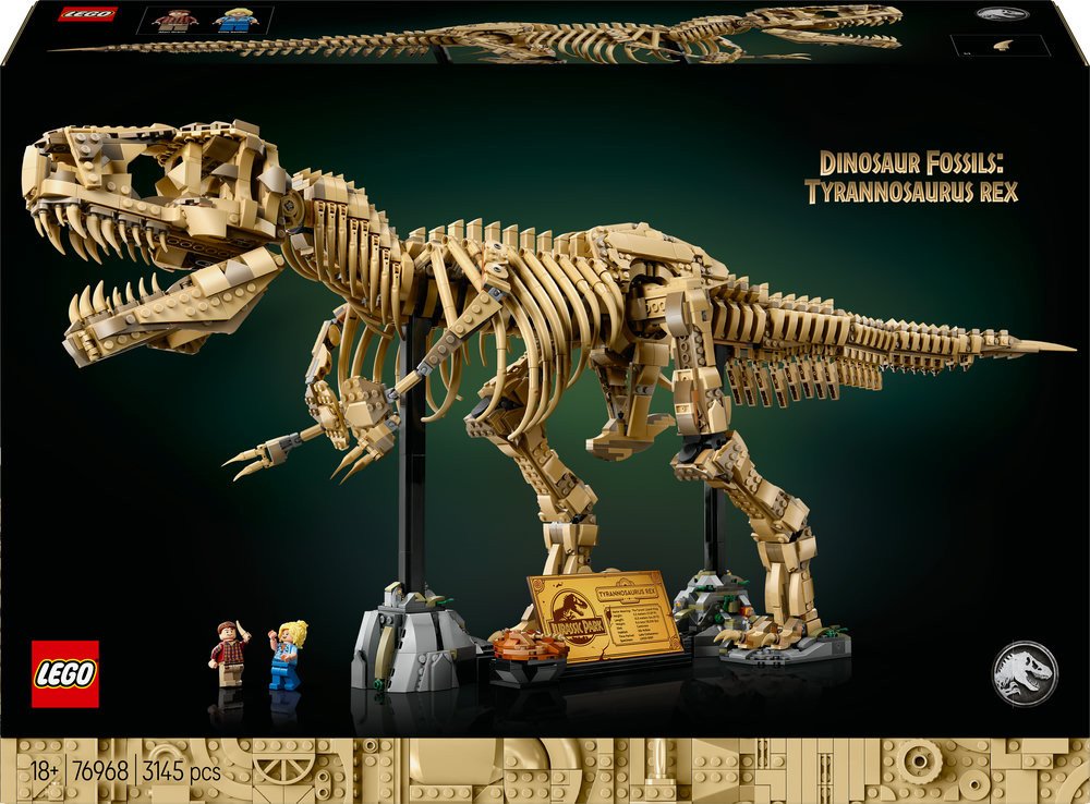 LEGO Jurassic World Szkielety dinozaurów: tyranozaur (76968)