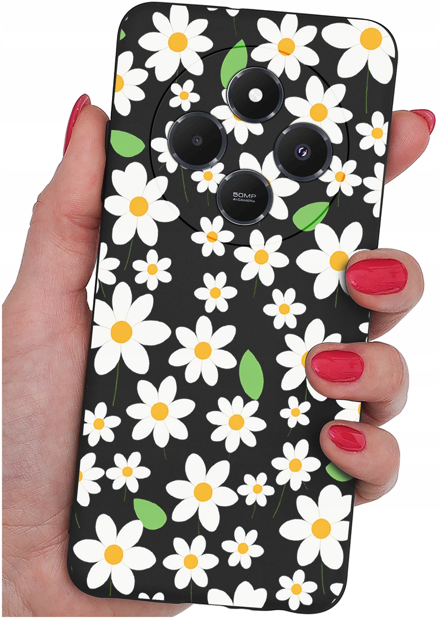 Etui do Xiaomi Redmi 14C WZORY |SILIKONOWE MATT CASE + SZKŁO 9H