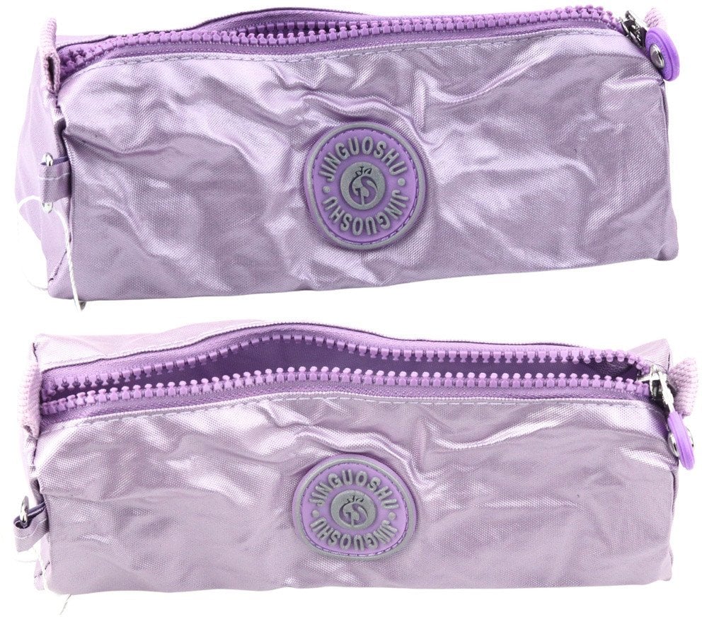 Piórnik Szkolny Organizer Jednokomorowy Fioletowy 21,5cm LEAN