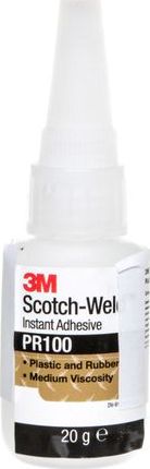 3M Klej cyjanoakrylowy do łączenia tworzyw sztucznych i elementów gumowych 20g Scotch-Weld PR100 UU001493780/7100033657