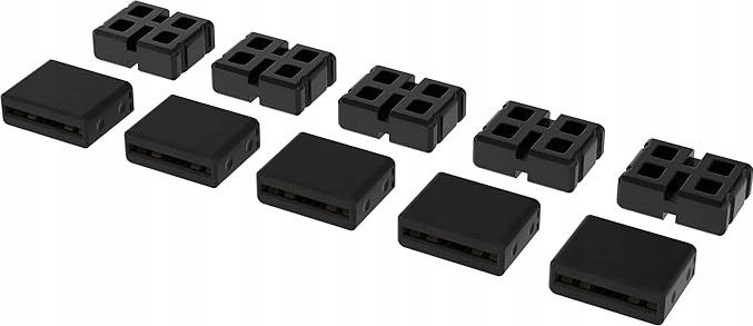 Corsair Corsair iCUE LINK connector set, 10 pieces, plug (black, 5 active and 5 passive plugs)