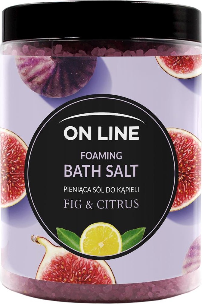 On Line On Line Pieniąca Sól do kąpieli Fig & Citrus 1200g