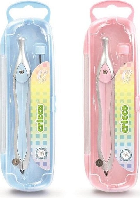 Cyrkiel szkolny z grafitami pastel etui mix CRICCO