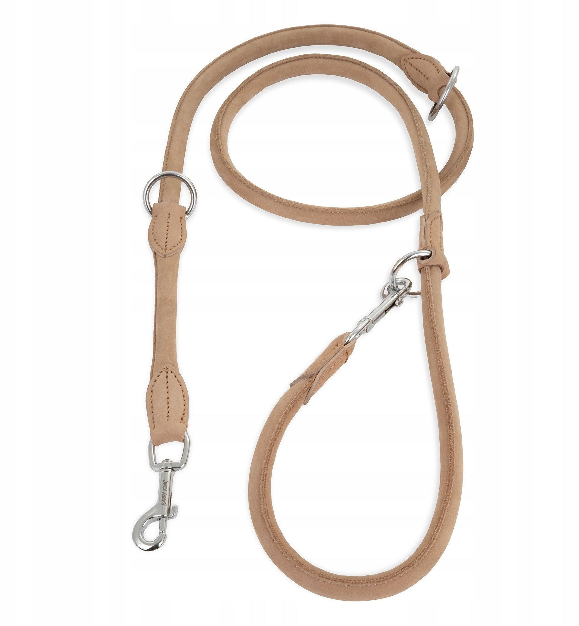 Smycz skórzana, 13 mm / 200 cm, jasny beż