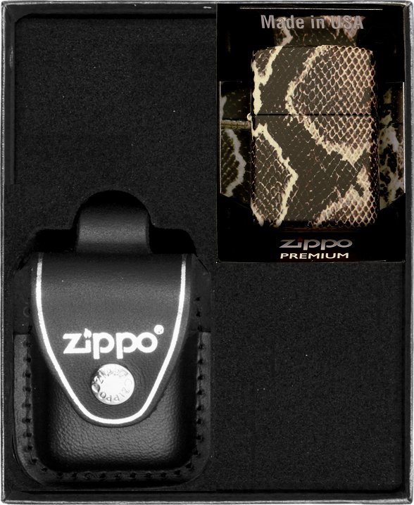 Zestaw ZIPPO Zapalniczka SNAKE SKIN Prezentowy No3