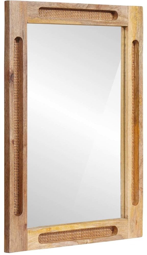 Lustro vidaXL Lustro łazienkowe Brązowy 50 x 70 x 3 cm Drewno mango