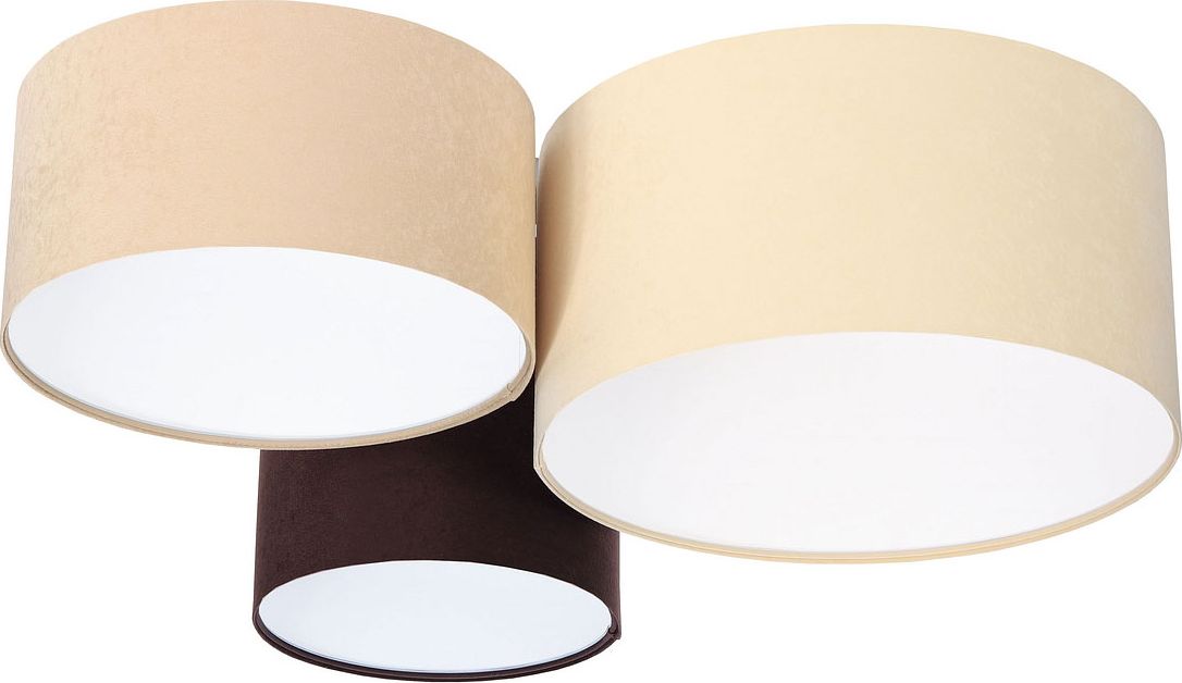 Lampa sufitowa Lumes Trójkolorowy plafon z białym wnętrzem abażura - EXX34-Talles