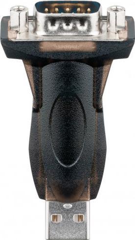 Adapter AV Goobay Konwerter / adapter USB na szeregowy RS232, przezroczysty