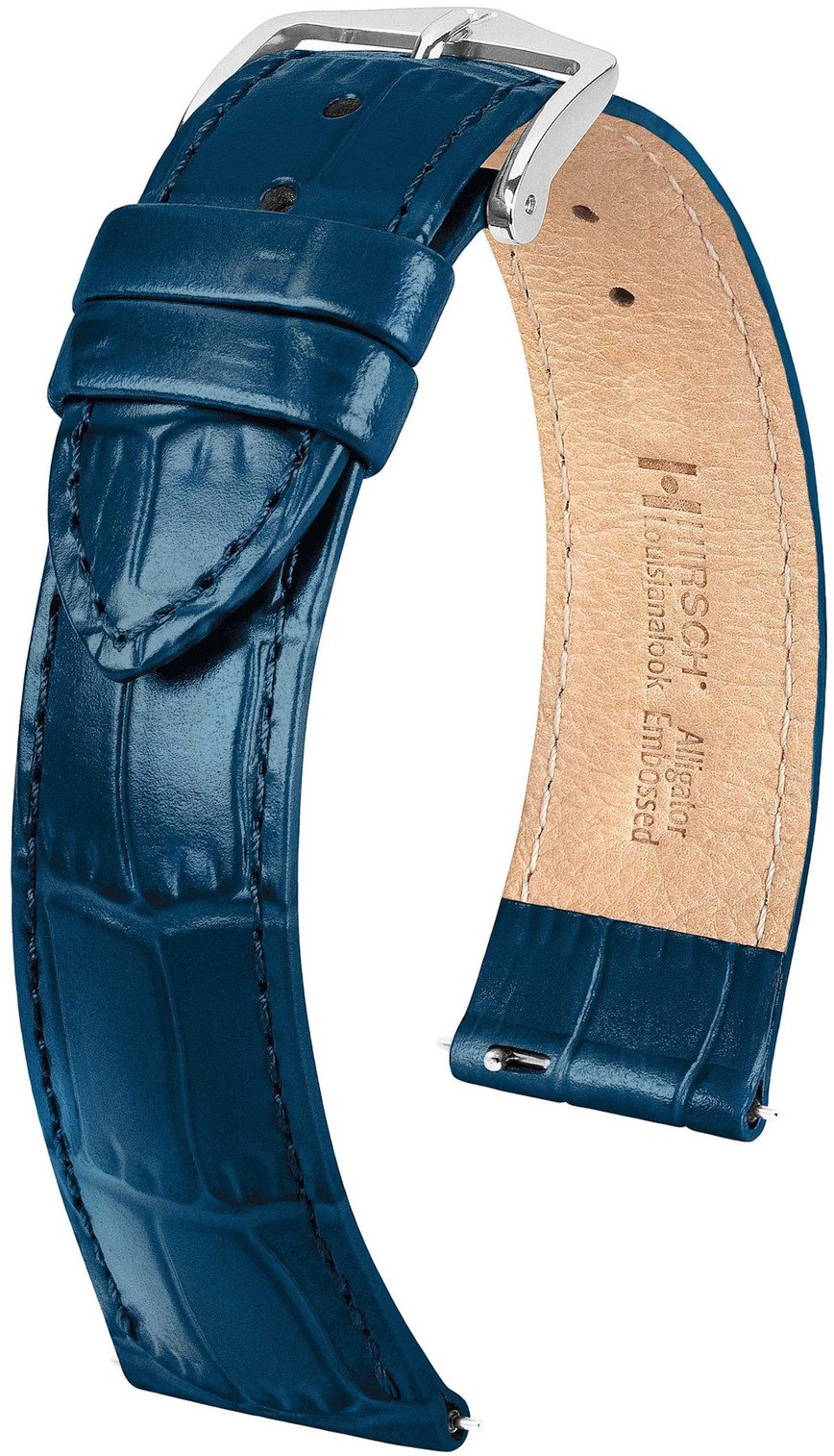 Skórzany wodoodporny pasek do zegarka 18 mm HIRSCH Louisianalook L 03427080-2-18 .