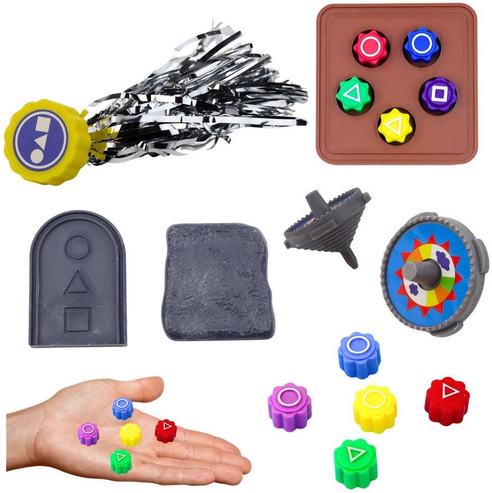 Zestaw 4 Gier Squid Game Tradycyjne Koreańskie Gry Kości Bączek LEAN TOYS