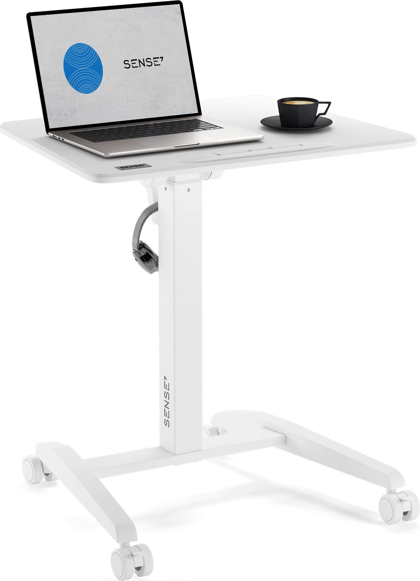 Biurko SENSE7 biurko mobilne Białe 70 cmx52 cm Biały