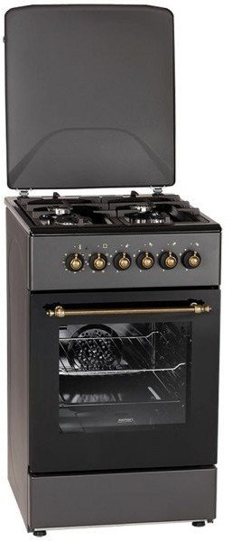 Kuchnia gazowo-elektryczna Retro Designe MPM-56-KRM-13 czarna