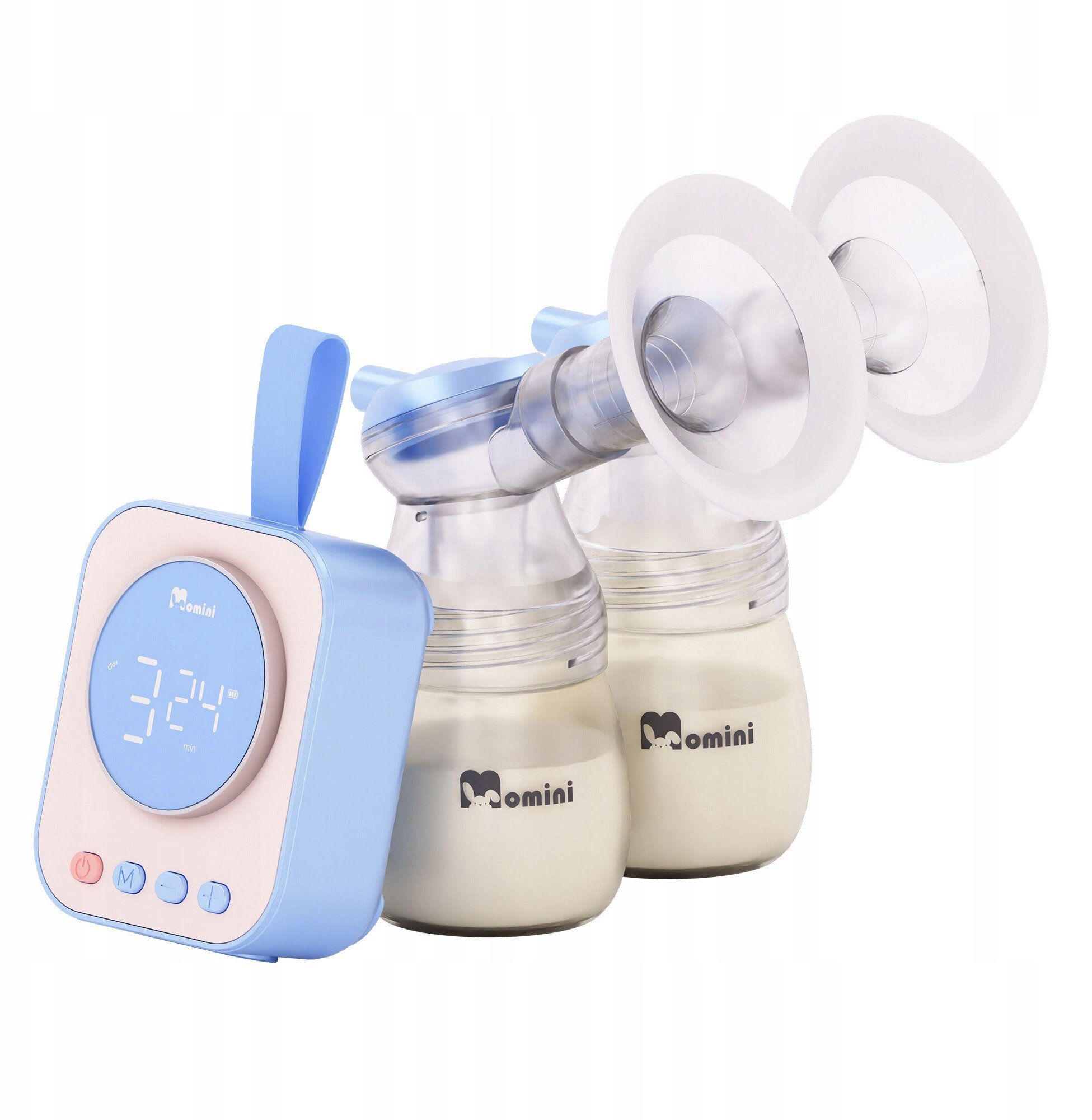 Momini TwinPump dvigubas belaidis elektrinis pientraukis