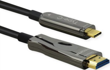 Adapter AV Roline Kabel adaptera ROLINE USB typu C - HDMI (AOC), M/M, 4K60,,30 m