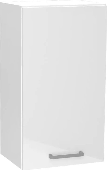 Elior Biała wisząca szafka do kuchni - Elora 22X 40 cm połysk