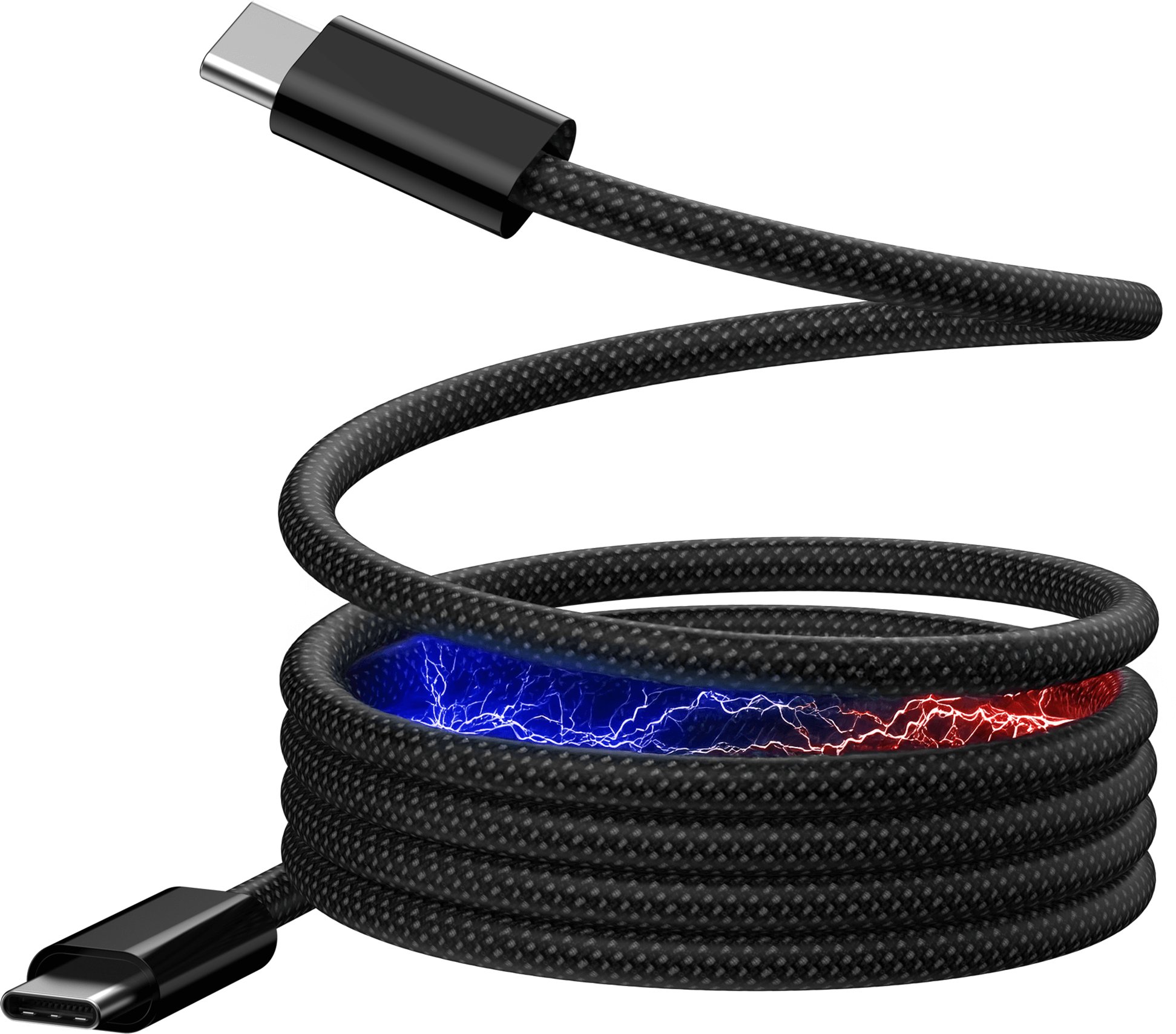 Kabel USB Reagle USB-C - USB-C 1 m Czarny