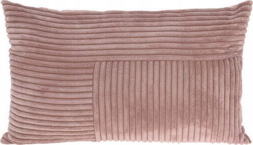 Home Styling Collection Poduszka dekoracyjna ze sztruksowym patchworkiem z przodu, 30 x 50 cm