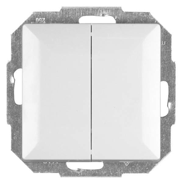 Opal Łącznik świecznikowy podwójny opal/perła biały