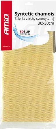 AMiO Ściereczka z irchy syntetycznej z technologią poślizgową 3D 30x30cm