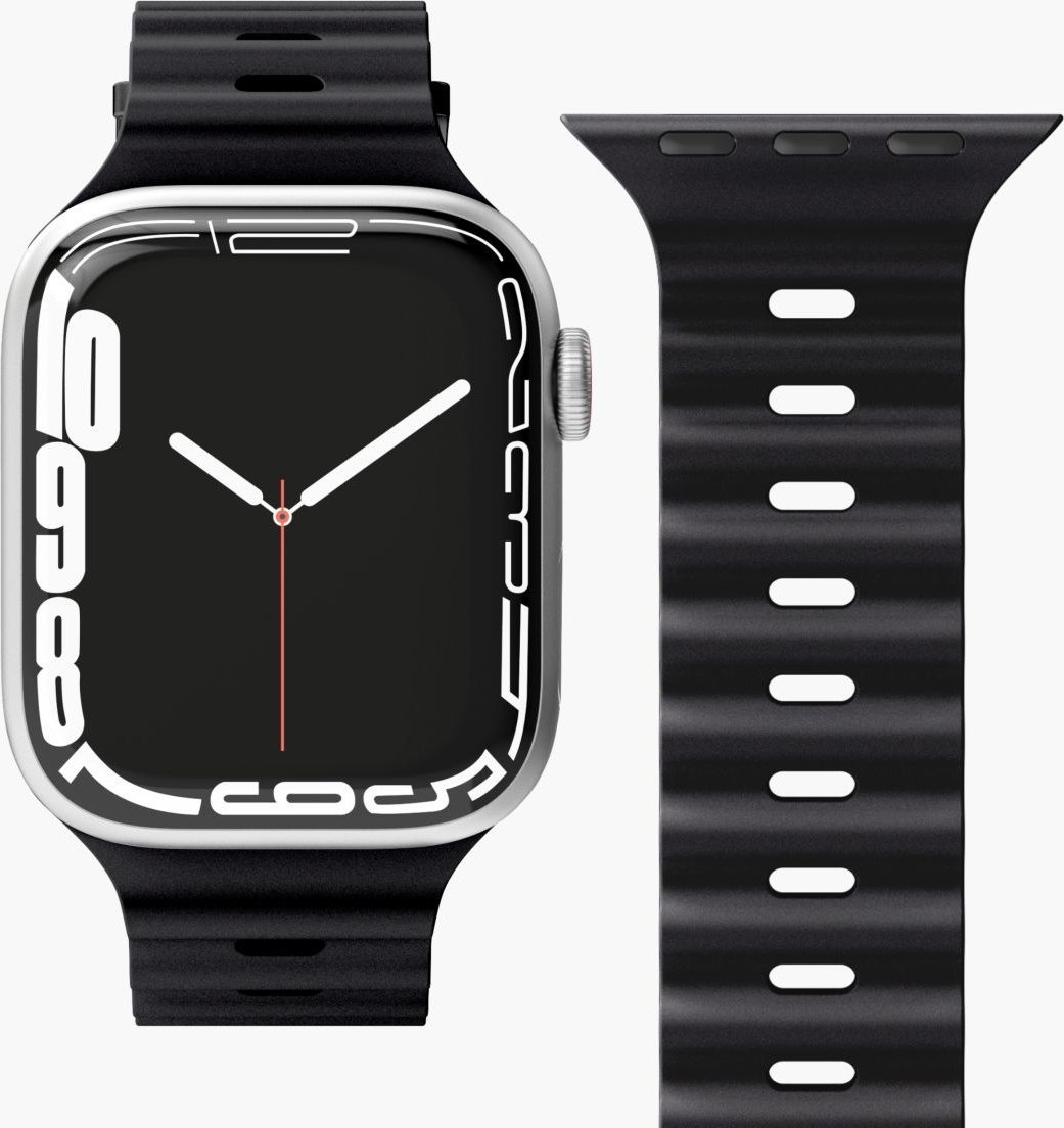 Vonmählen VonMählen Watchstrap for Apple Ocean Band Case 1 Band One black Schwarz (AWS00078)