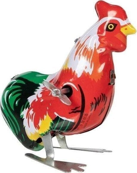 Metalowy kogut do nakręcania