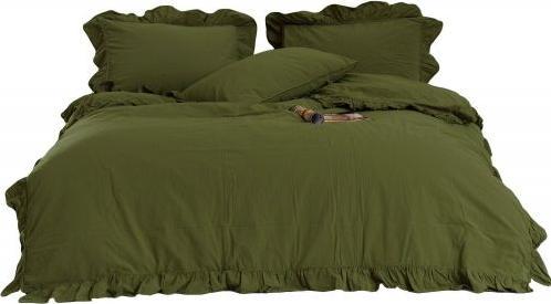 Darymex Pościel bawełniana OLIVE/160x200(P) STONEWASHED