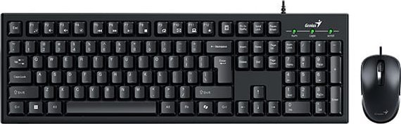Klawiatura + mysz Genius GENIUS set klávesnice+myš KM-100SE/ Drátový set/ Copilot/ USB/ černá/ CZ+SK layout