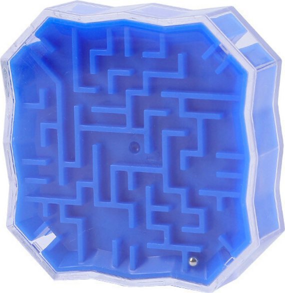 Gra logiczna labirynt niebieska