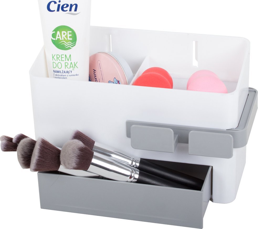 Verk Pojemnik organizer łazienkowy uchwyt na suszarkę Pojemnik organizer łazienkowy uchwyt na suszarkę