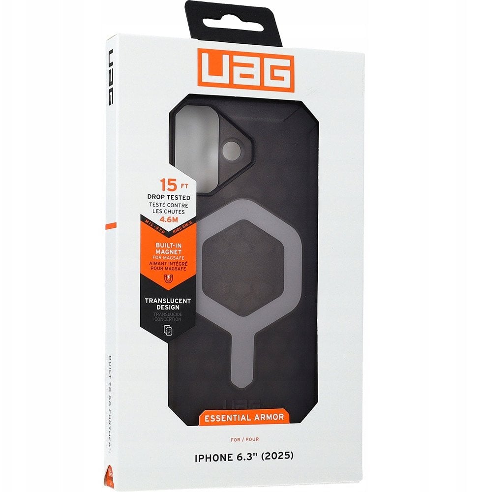 UAG Essential Armor MagSafe - etui do iPhone 17 kompatybilne z MagSafe (ash)