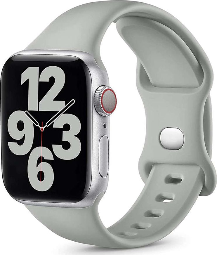 Alogy Sportowy pasek Alogy gumowy do Apple Watch 42/44/45mm Szary