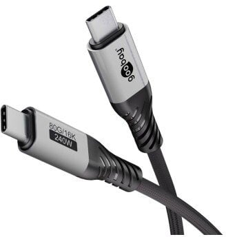 Kabel USB-C™ z tekstylną osłoną, USB4™, 240 W, 40 Gbit/s, Power Delivery, 1,5 m - Długość kabla 1.5 m