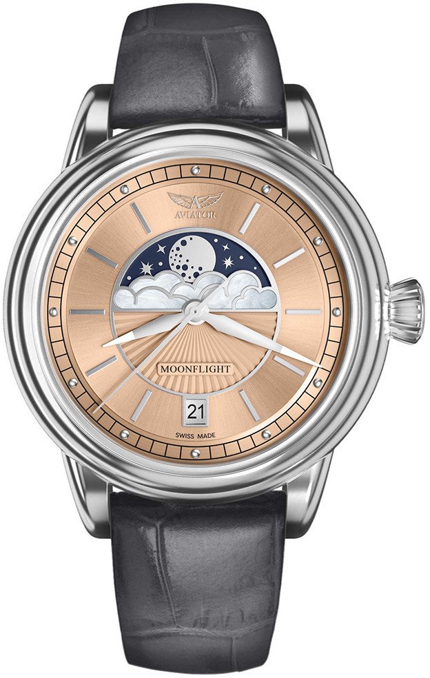 Zegarek damski Aviator V.1.33.0.259.4.GM szary