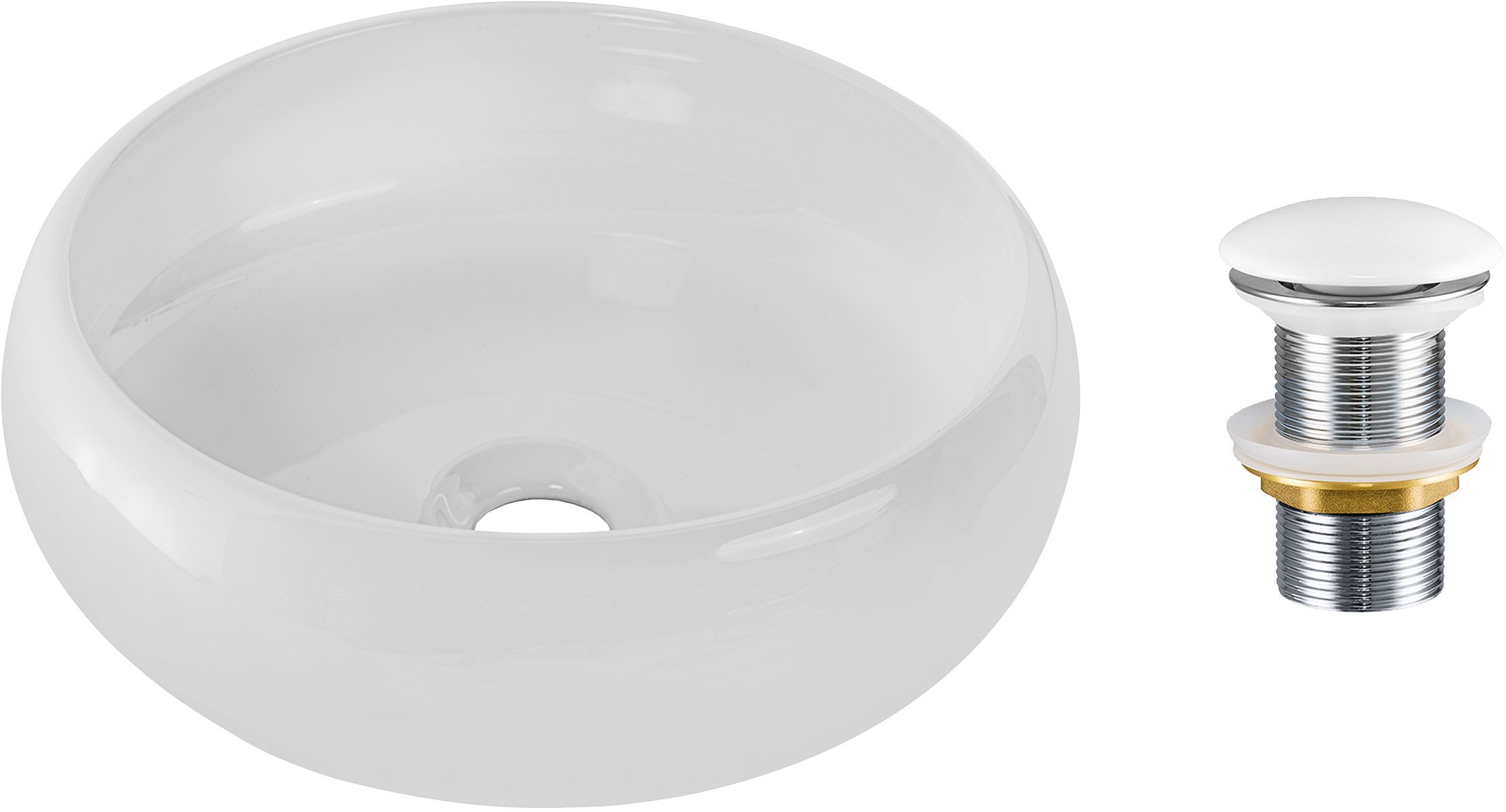 Zestaw Umywalkowy z Korkiem Click-Clack