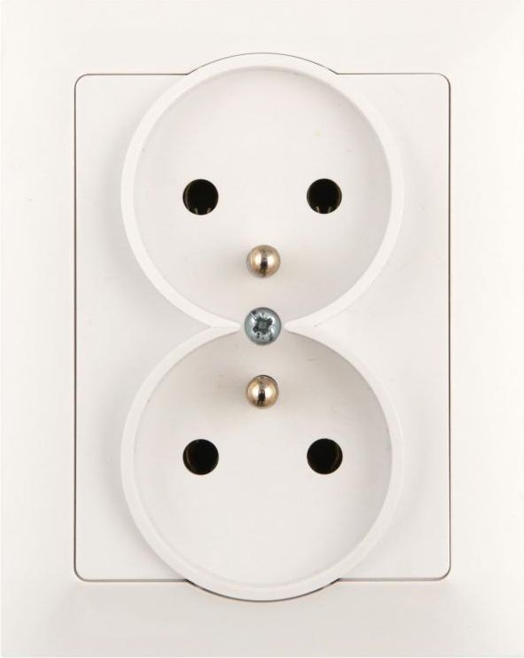 Timex Gniazdo podwójne Premium z/u białe (GPt-6 Pr BI)