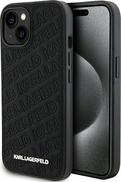 Karl Lagerfeld KLHCP15SPQKPMK iPhone 15 6.1" czarny/black hardcase Quilted K Pattern