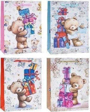 Rozette Torebka Pop-Up 3D Miś 26x32x10cm mix