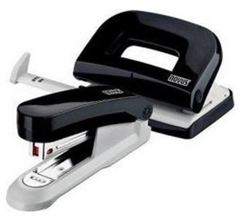 Zestaw zszywacz E15 + dziurkacz E210 czarny