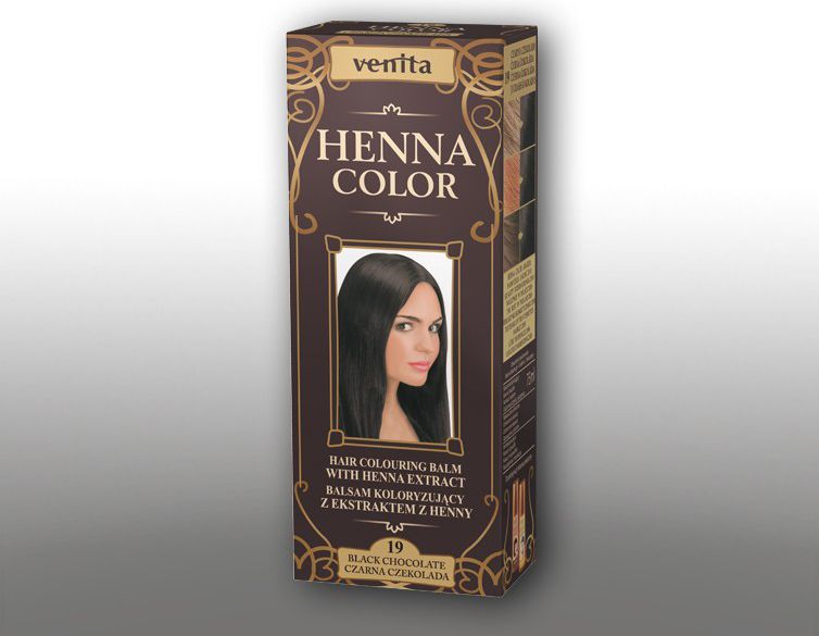Venita Ziołowe Balsamy Henna Color 19 black chocolate 75ml