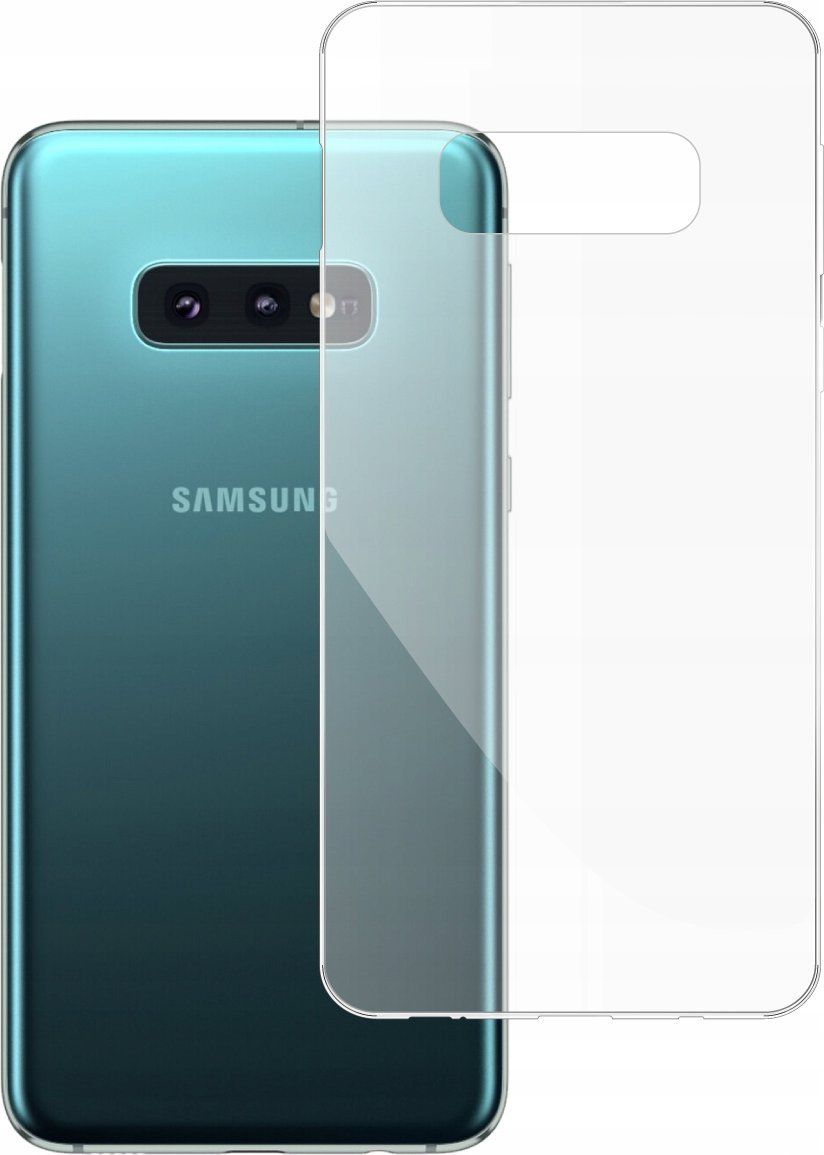 etumi Etui Do Samsung Galaxy S10E Gumowe Slim Clear View Pokrowiec Ochronny / Futerał Obudowa / Ochrona Clear Cover Bezbarwne Slim Case0008
