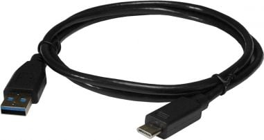 Kabel USB Art USB-A - 1 m Czarny (KABUSB3.1 A-C 1M AL-OEM-116)