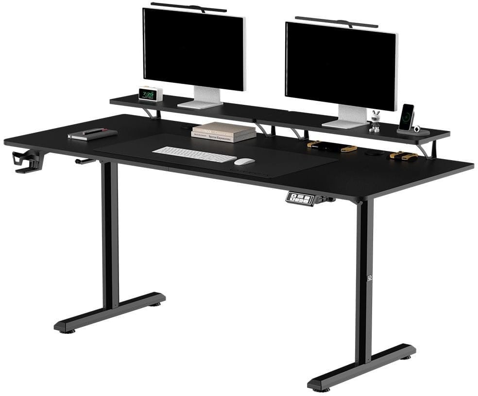 Biurko Ultradesk Highlander XXL Czarne 160 cm x 70 cm
