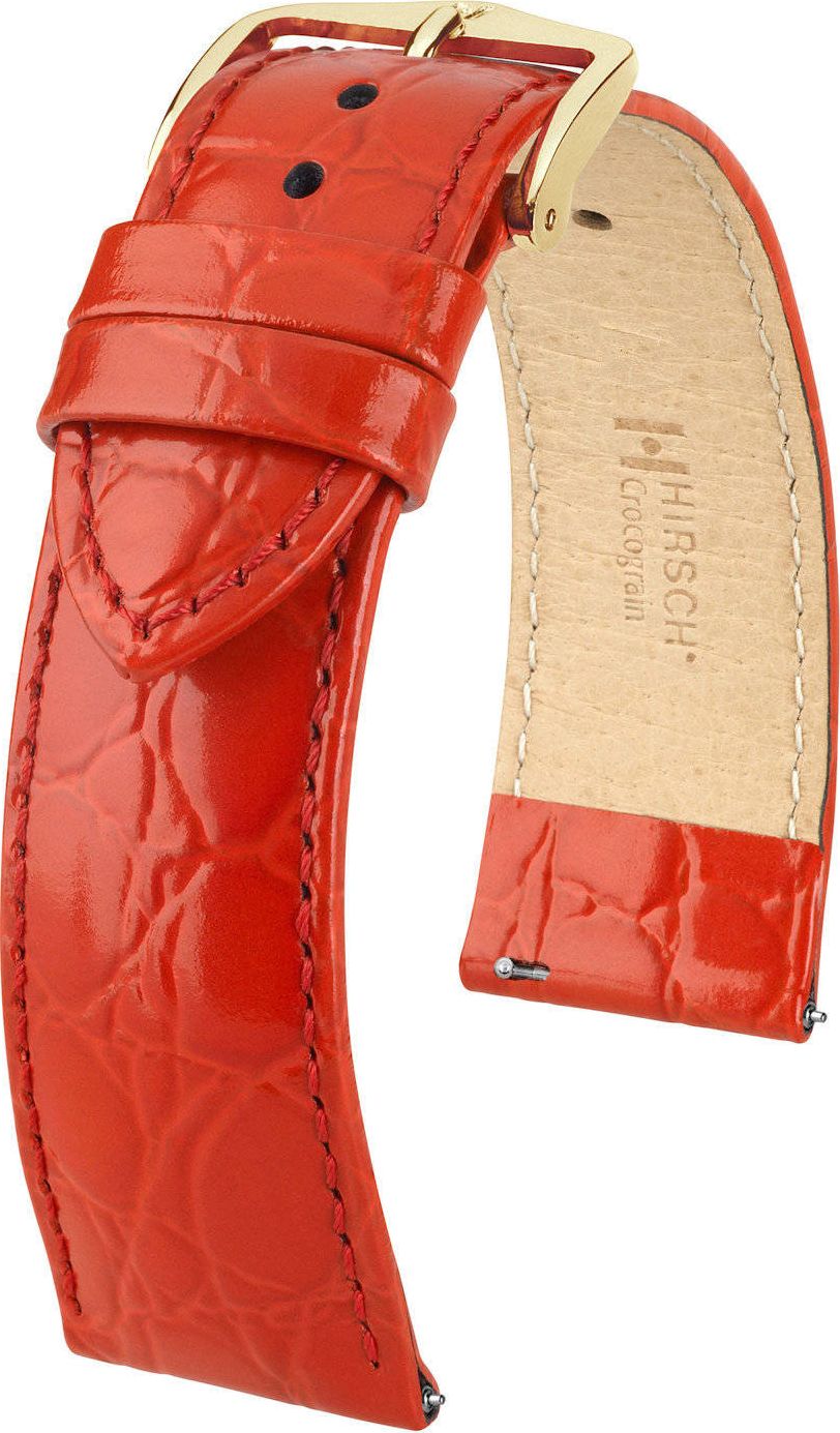 Hirsch Skórzany wodoodporny pasek do zegarka 18 mm HIRSCH Crocograin 12302820-1-18