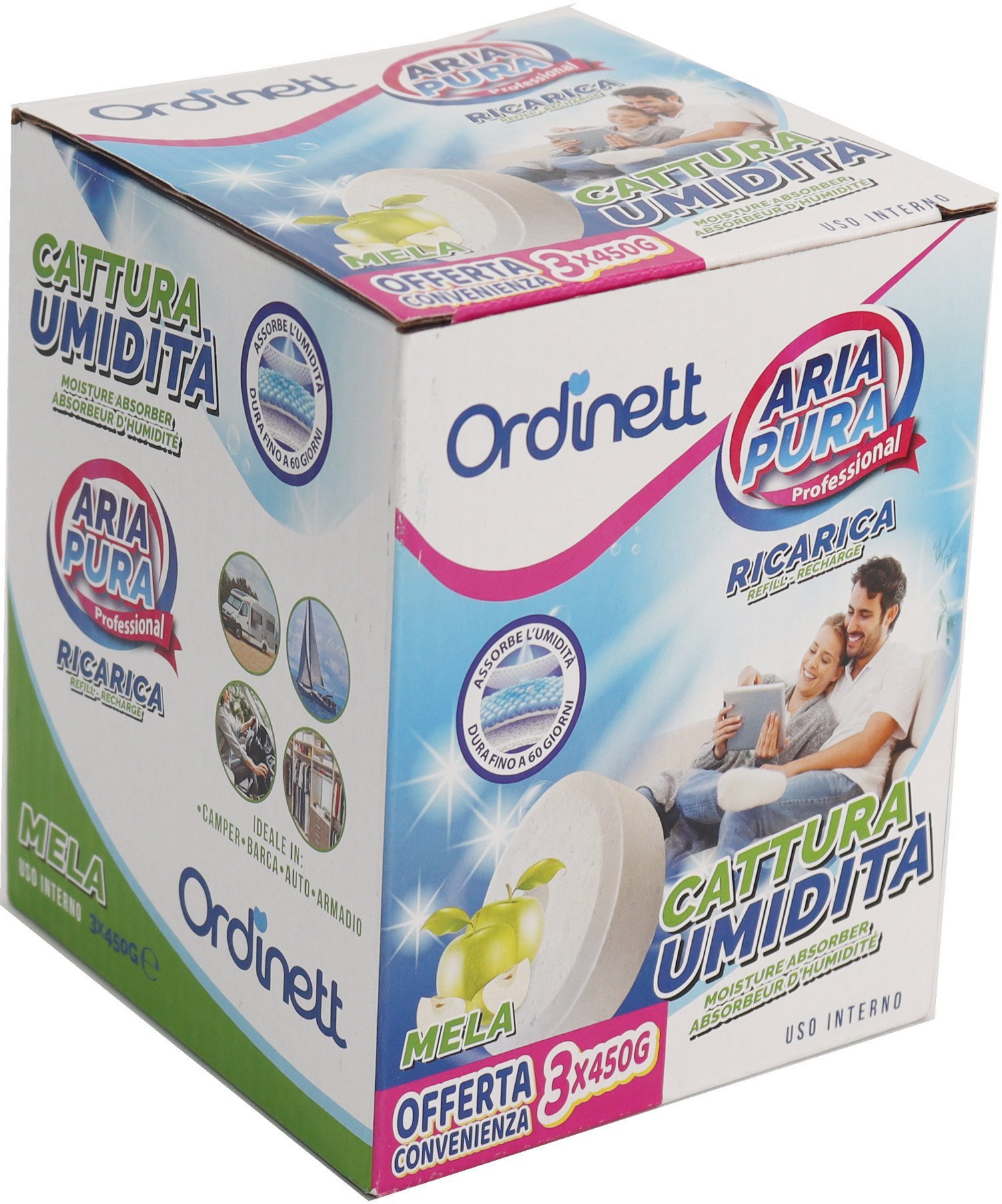 Moisture absorber refill tablets 450g x 3 pcs. abols 8000303311515