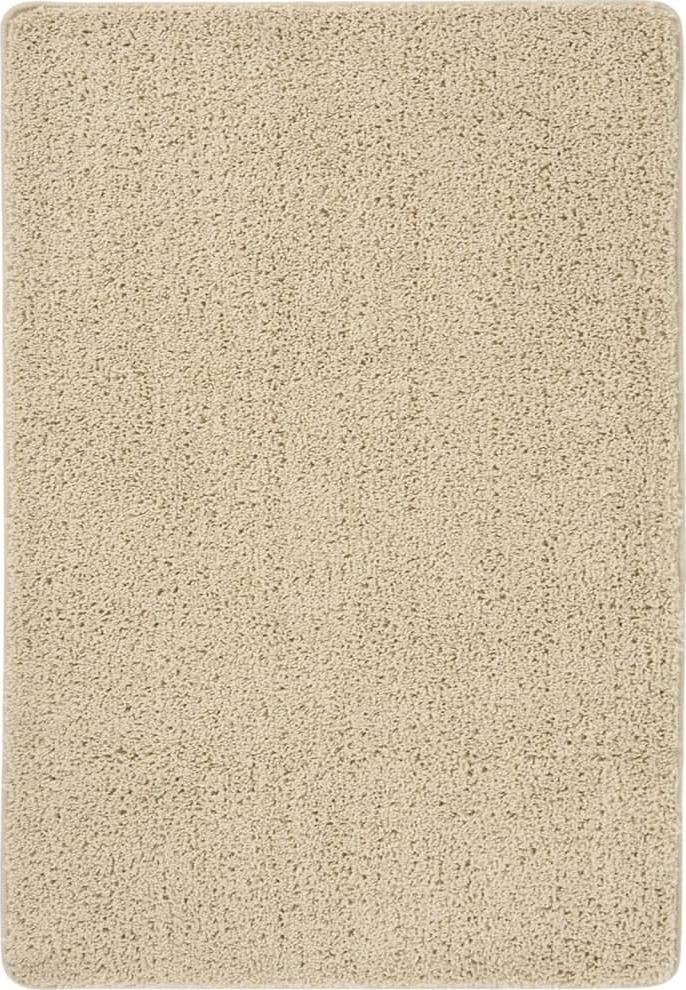 vidaXL vidaXL Dywan shaggy, kremowy, 120x170 cm, antypoślizgowy